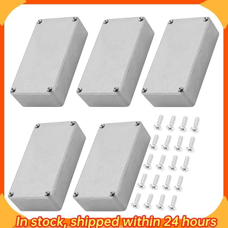 [hobbes1] 5 Pcs Gabinete Para Pedal De Efeito De Guitarra 1590B Alumínio Diecast Stomp Box Caixa De Interruptor De Alter