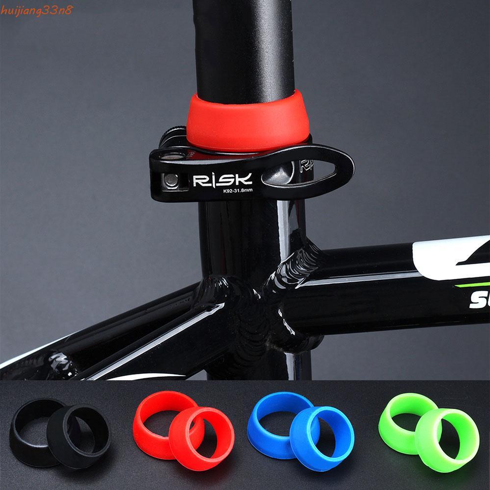 HUIJIANG Espigão Anel Selim Protetor 1PC De Bicicleta Capa Poeira Silicone Ciclismo