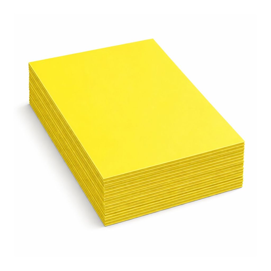 200 Cartaz Amarelo Liso 150g Super Mercado Oferta Preço
