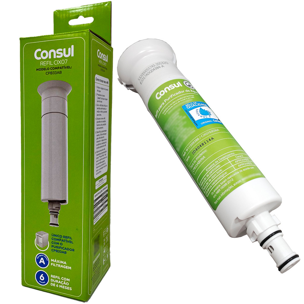 Filtro Refil Purificador Consul CPB33AB Original Branco