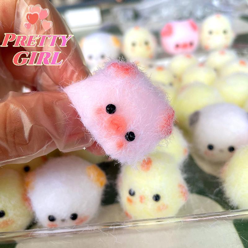 [Pretty ggirl] Kawaii Stiy Squishy Mini Chi Pig Dog Stress Relief Toy Bonito Animal Squeeze Silicone Pinch Chaveiro Bols