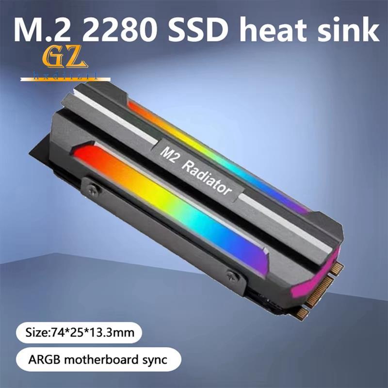[gzhxdiizi1] M . 2 2280 SSD Dissipador De Calor SSD2280 Cooler ARGB Sincronização Efeito De Iluminação Nvme Radiador De 