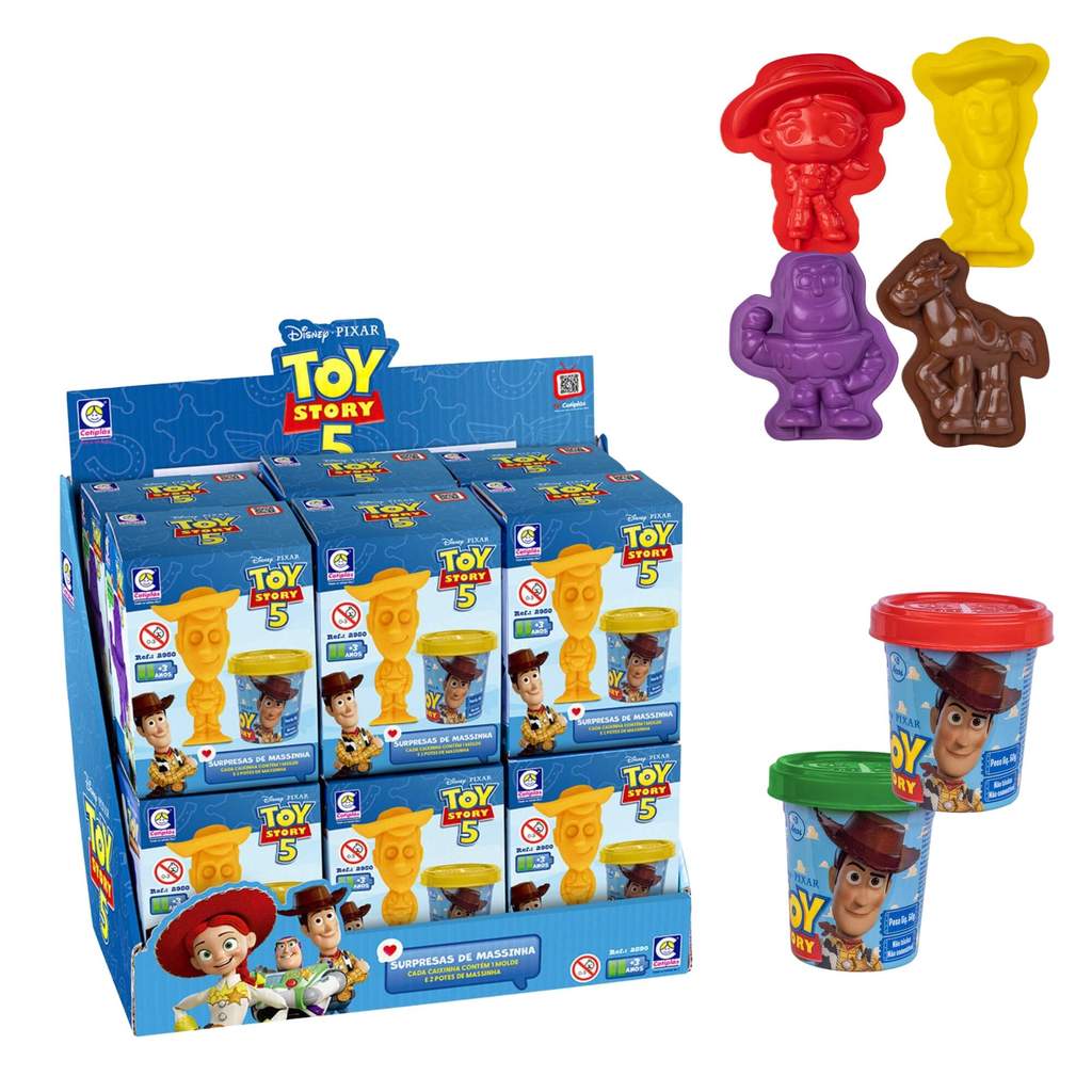 Brinquedo Disney Toy Story Surpresas De Massinha Sortido Cotiplás - 2950