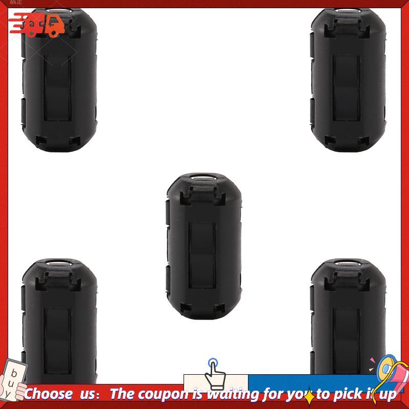Brs05 Pcs Clip On Supressor De Ruído Filtros De Núcleo De Ferrite De Cabo De 3.5mm
