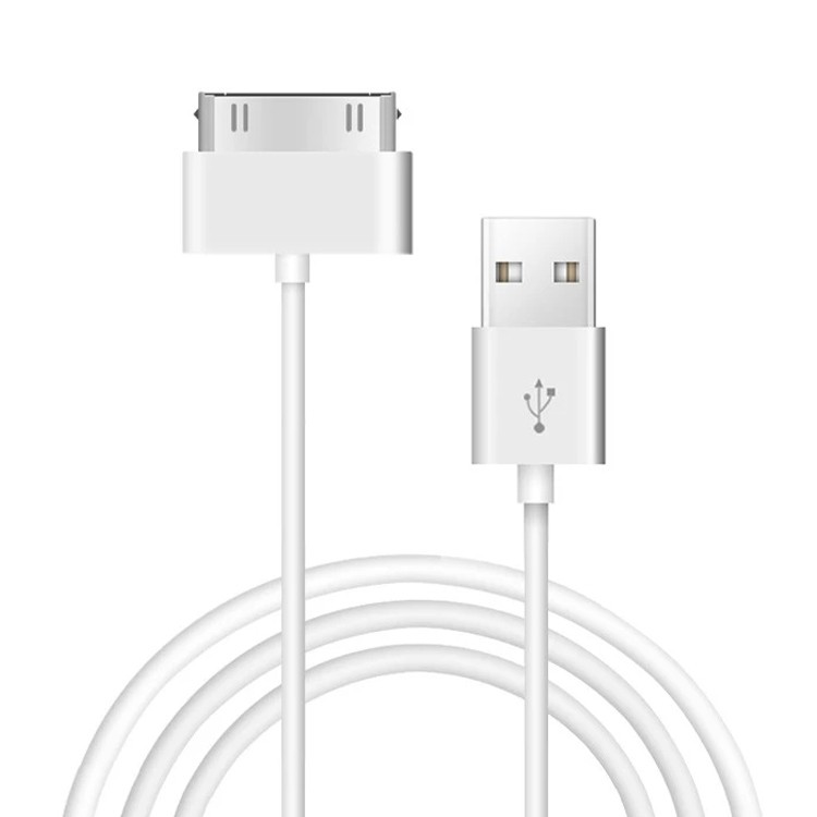Cabo De Carregamento/Sincronização De Dados Dupla Face USB De 2 M Para iPhone 4 E 4S/3GS/3G/iPad 3/2/iPod Touch (Branco)