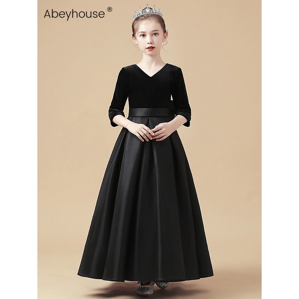 Meninas High-End violoncelo desempenho traje médio grande crianças Piano exame traje crianças aniversário vestido de pri