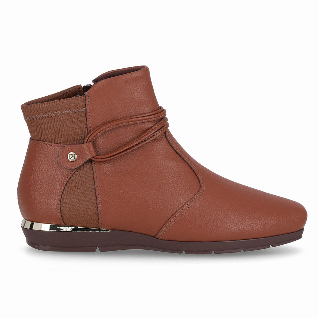 PICCADILLY MAXI - Bota Fernanda Anabela Baixo Conhaque