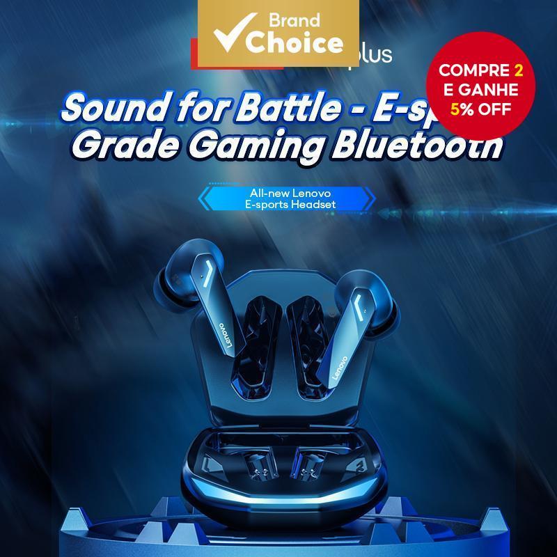 Fones De Ouvido Lenovo GM2 PRO TWS Gaming HiFi Som Estéreo LED-Light De Longo Suporte À Prova D'água Chamadas HD De Empa