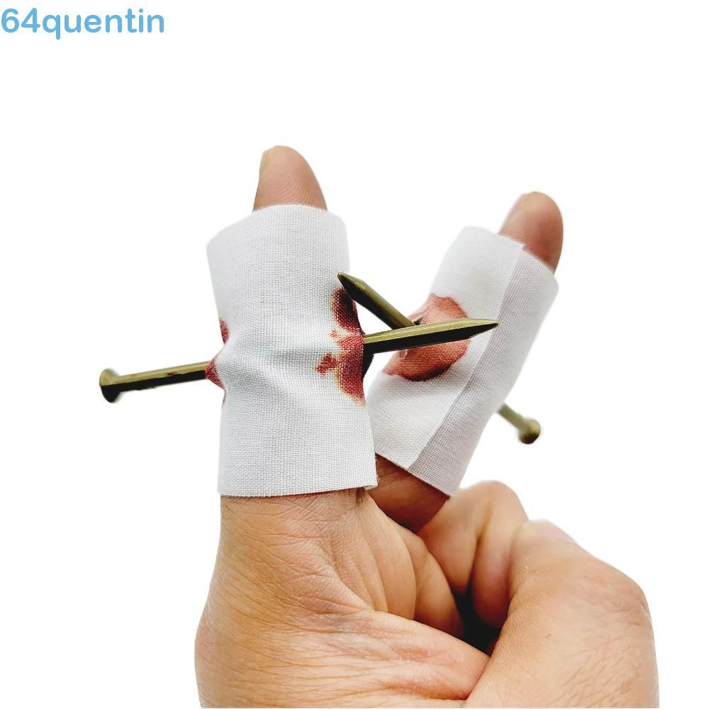 QUENTIN 10 Peças Adereço Mágico Para Brincadeira De Sangue , Piadas , Truque De , Unhas Falsas Através Do Dedo , Brinque