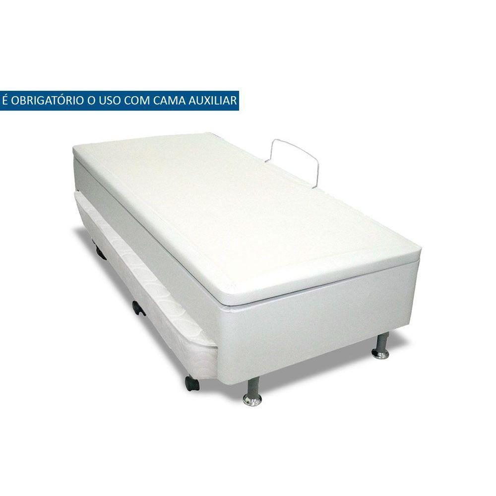 Cama Box Baú c/Auxiliar Solteiro Universal Courano White (88x188) - Ortobom