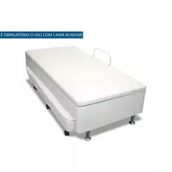 Cama Box Baú c/Auxiliar Solteiro Universal Courano White (88x188) - Ortobom
