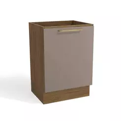 Gabinete de Cozinha Modulado Botanic M629 1 Porta 60cm Nogueira/Fendi Fosco - Kappesberg