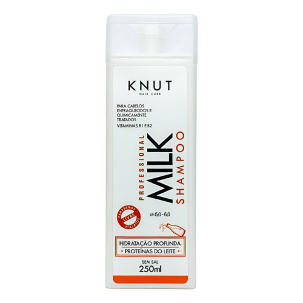 Shampoo Knut Milk Proteínas Do Leite Hidratação Prof. 250ml