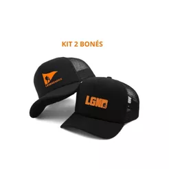 KIT 2 BONÉS TRUCKER TELINHA AJUSTÁVEL Legendários Cristão Fé Montanha Caminhada Jesus Cristo Deus