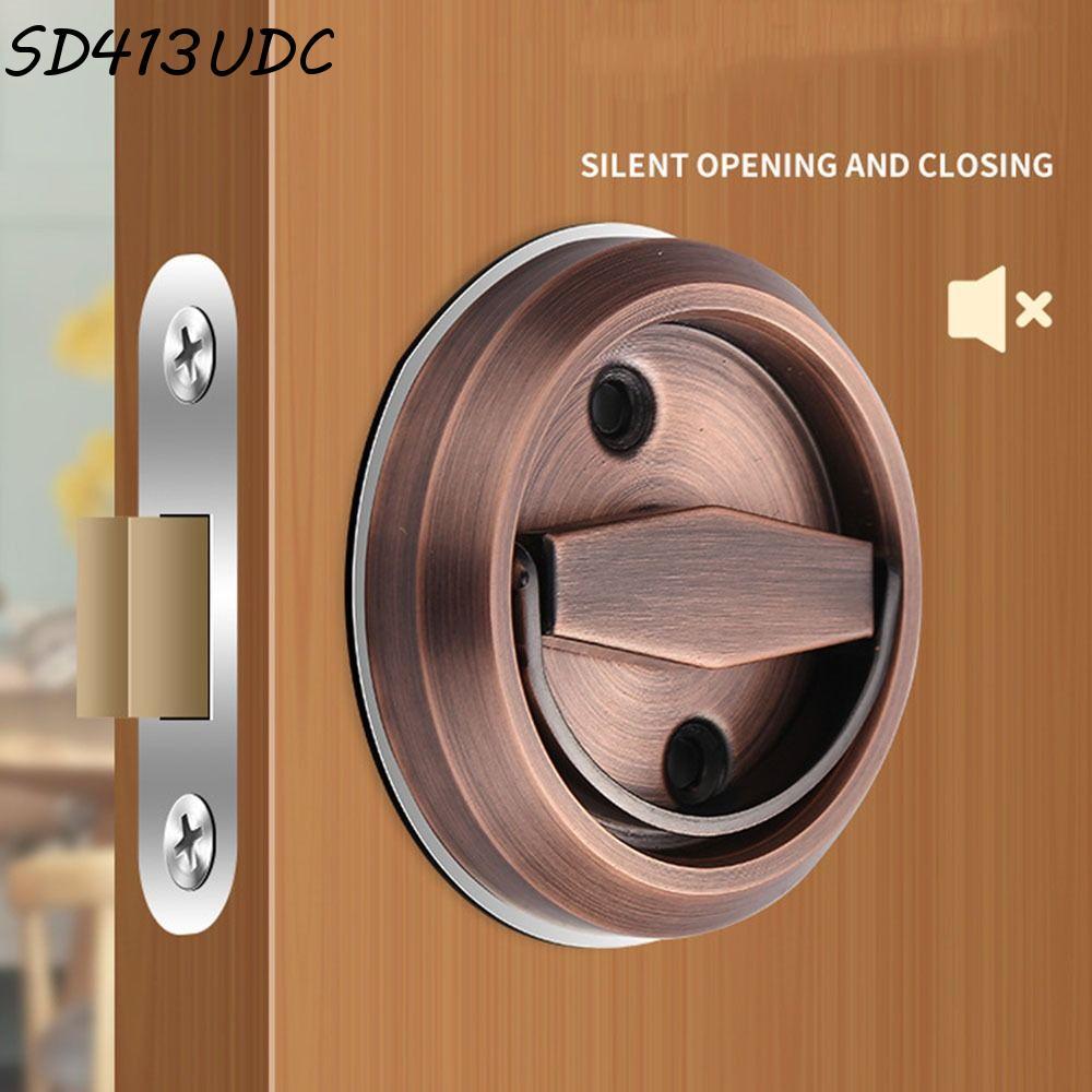 SD413UDC Botão De Armário Circular De Aço Inoxidável Parafuso De Bloqueio Móveis De Guarda-Roupa Puxadores Embutidos