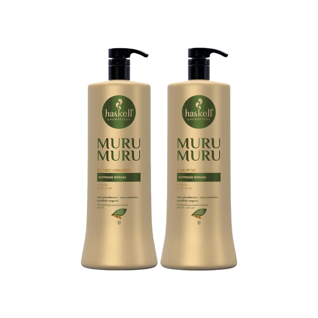 Kit Shampoo e Condicionador 1L Murumuru Nutrição Intensa - Haskell Cosméticos