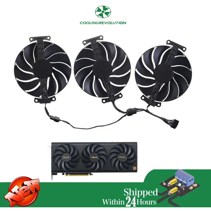 90MM CF9015U12D FD9015U12D PLA09215B12H DC12V Ventilador De Placa Gráfica Para ProArt GeForce RTX 4070 4060 Ti 4060