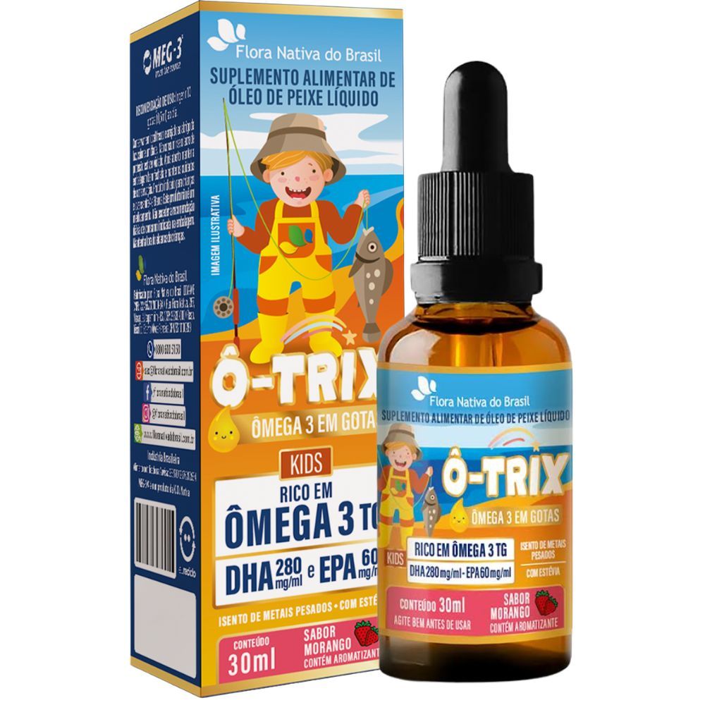 Ô-Trix Ômega 3 Em Gotas Infantil 30ml - Flora Nativa