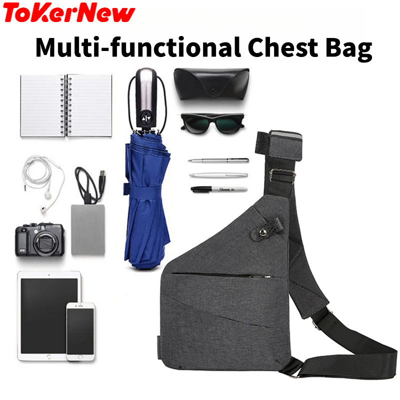 New Travel Personal Anti-theft Crossbody Bag Sport Running Invisible Wallet Leisure Multi-functional Chest Bag ToKerNew