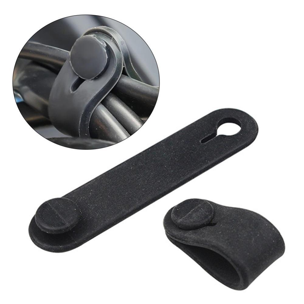 TKEY 5 Pçs Universal 5cm Braçadeiras De Cabo Da Motocicleta Para Proteger Abraçadeiras Cablagem Faixas De Borracha Moto