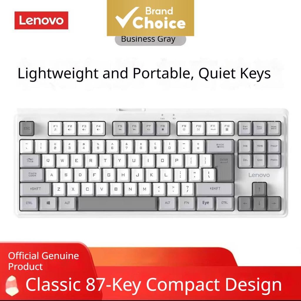 Teclado Sem Fio Lenovo X5K Pro 87 Teclas Compacto 2.4G Digitação Silenciosa De Escritório Portátil Para Laptop