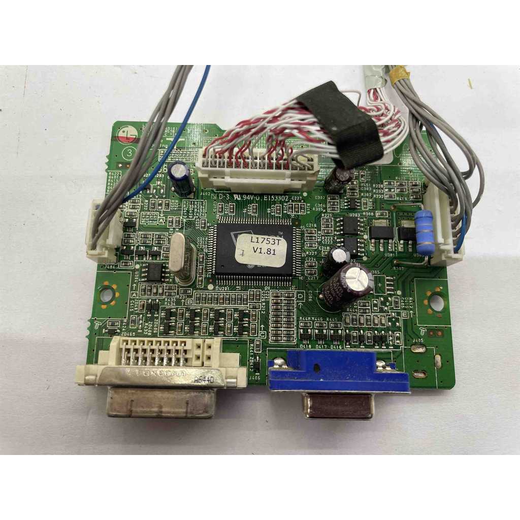 Kit contendo placa principal + placa de botões para monitor LG L1753T - SKU 14570