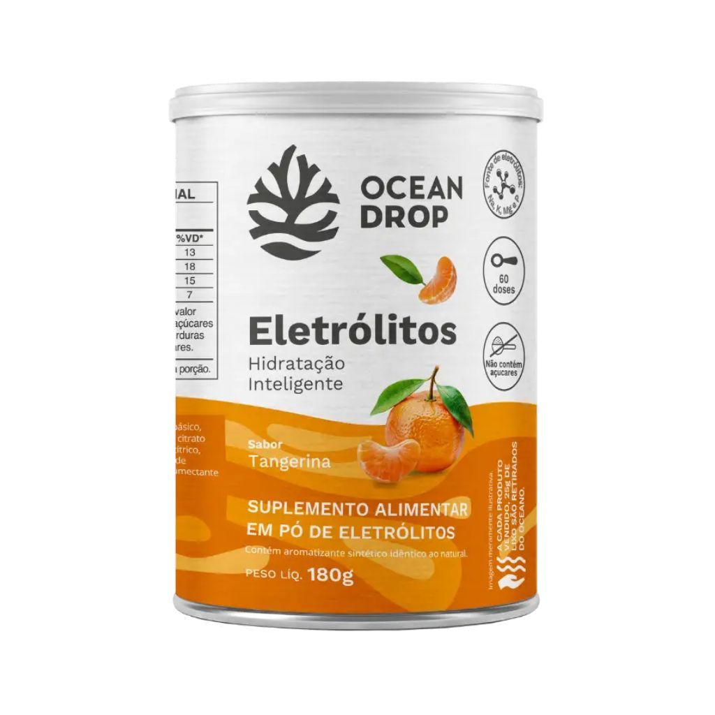 Eletrólitos Em Pó 60 Doses 180g Tangerina Ocean Drop