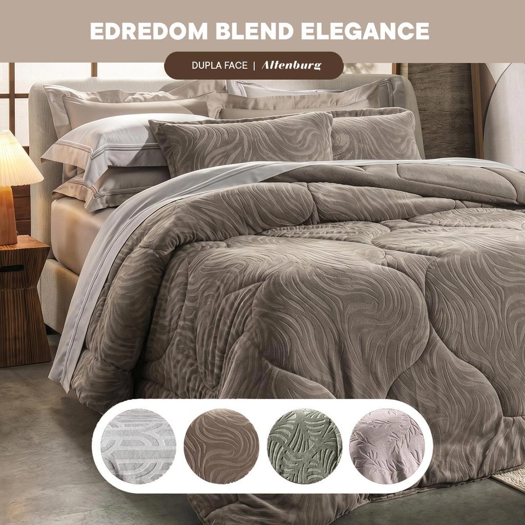 Edredom Solteiro Altenburg Blend Elegance Plush 1,70x2,40m
