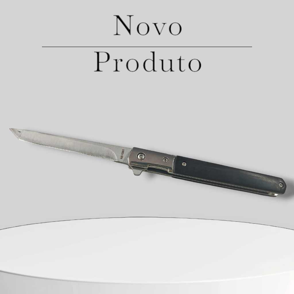 Canivete Stiletto Italiano Saque Rapido Com Bainha De Couro Presente e Colecao