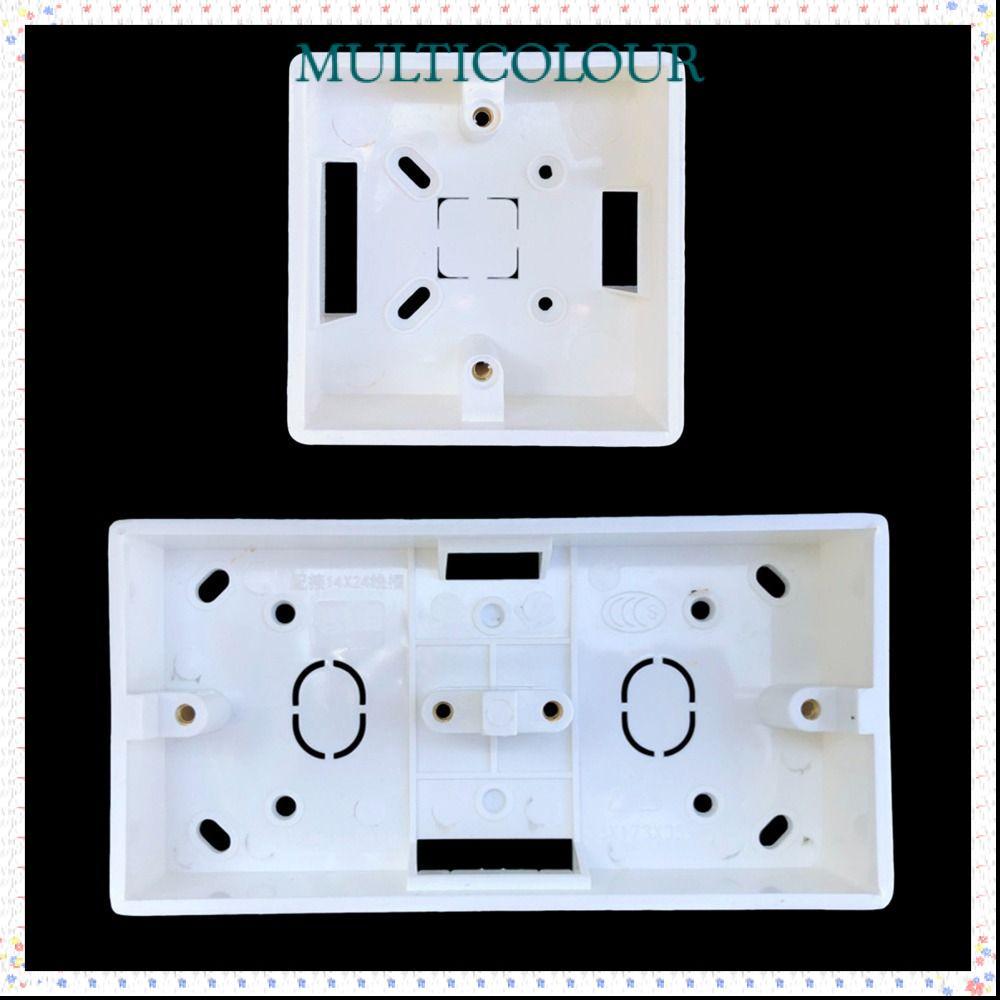 Caixa De Soquete De Interruptor Tipo Multicolor 86 , Montagem Externa De PVC De Plástico Padrão , À Prova D'água