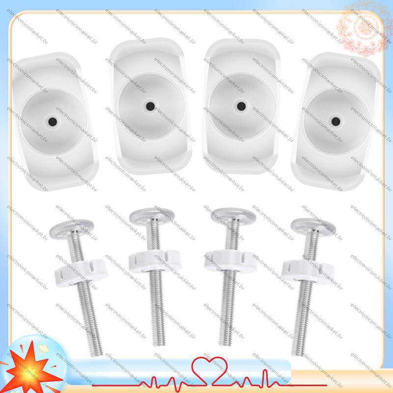 Adaptador De Portão 4 Peças , Haste De Eixo Com Rosca De Pressão , De Reposição , Kit De Parafusos Montados Parafuso Par