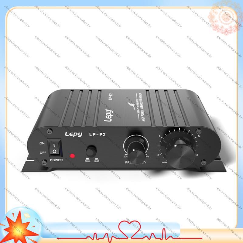 [Em Vendas E] LP-P2 Mini Subwoofer Amplificador De Saída De Alcance Completo De 100 W Com Áudio Mono