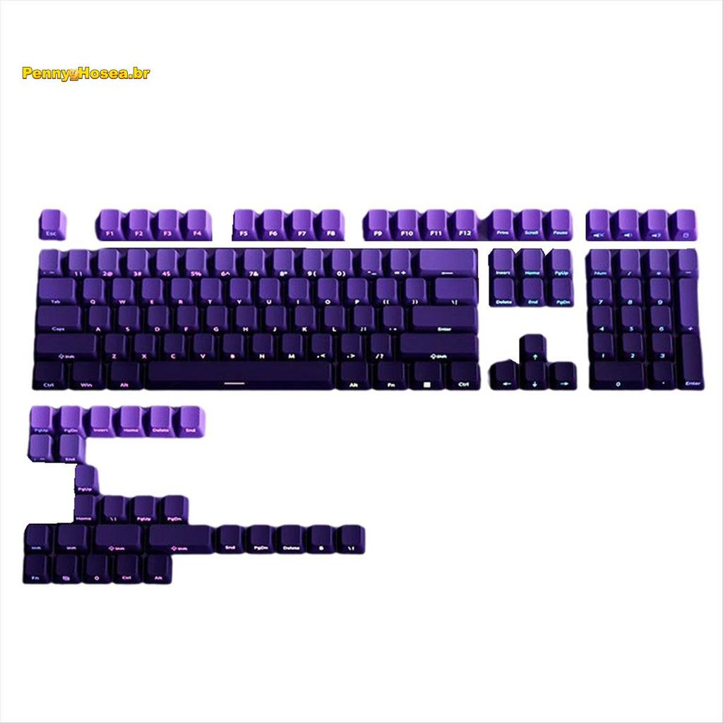 [Vendas Quentes P] Gradiente Double Shot PBT Keycap Retroiluminado 130 Teclas Conjunto Completo De Para Teclado Mecânico