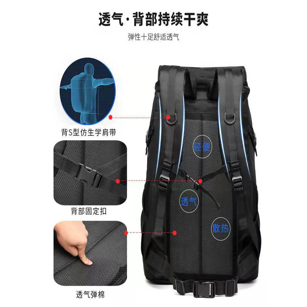Mochila masculina estudante bolsa escolar bolsa de bagagem de viagem de negócios à prova d'água bolsa de montanhismo ao