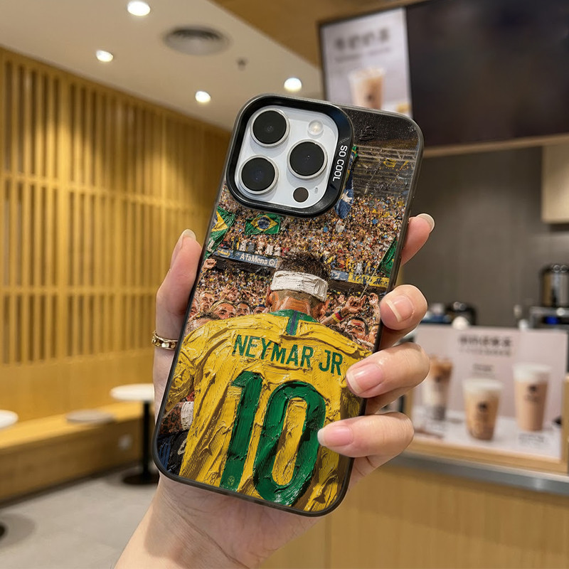 SKY Equipe Brasileira Neymar Vista Traseira anti-Queda Caso De Telefone Para Redmi 10 12C 13C 9A A2 3 Nota Pro 4G 5G Xia