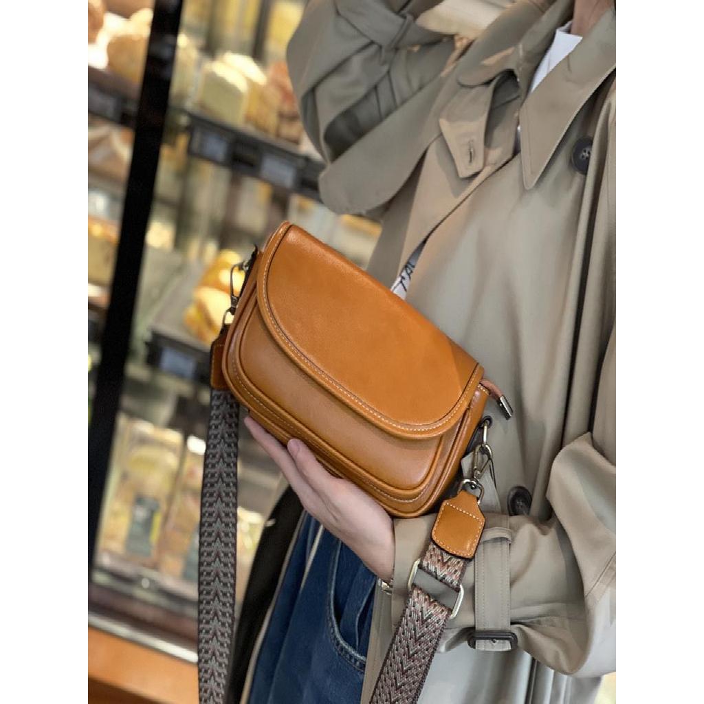 Primavera verão couro genuíno bolsa feminina novo estilo saco do mensageiro na moda pequeno quadrado saco de ombro Retro