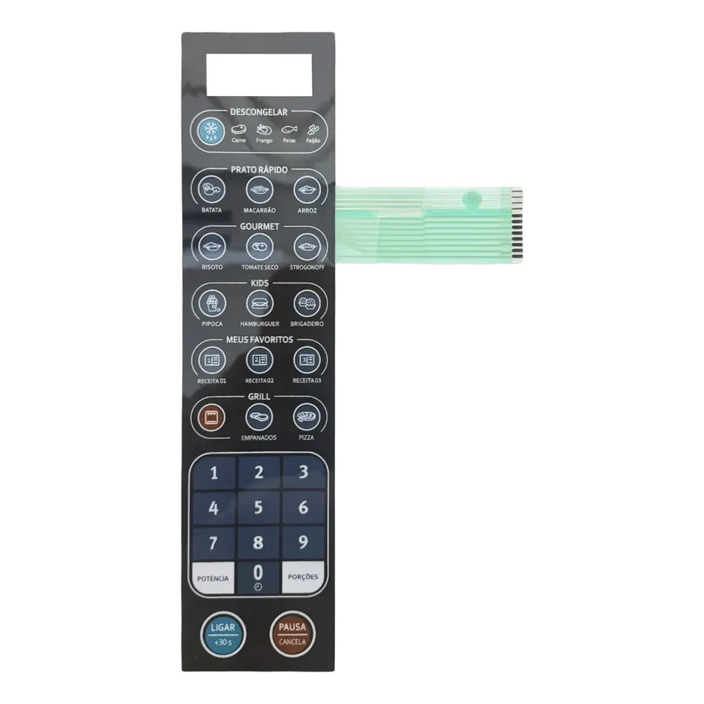 Membrana Teclado Microondas Compatível Com Electrolux Mev41