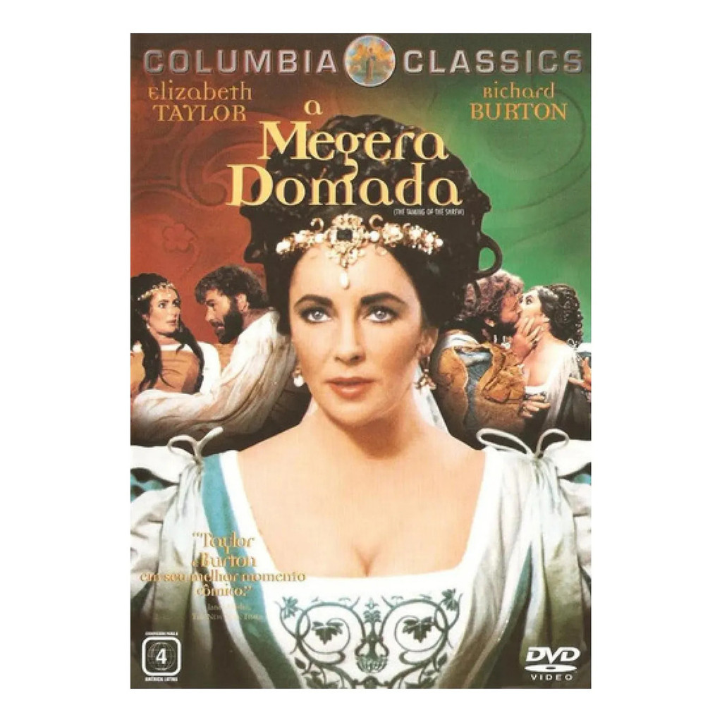 A Megera Domada - Dvd - Elizabeth Taylor - Richard Burton