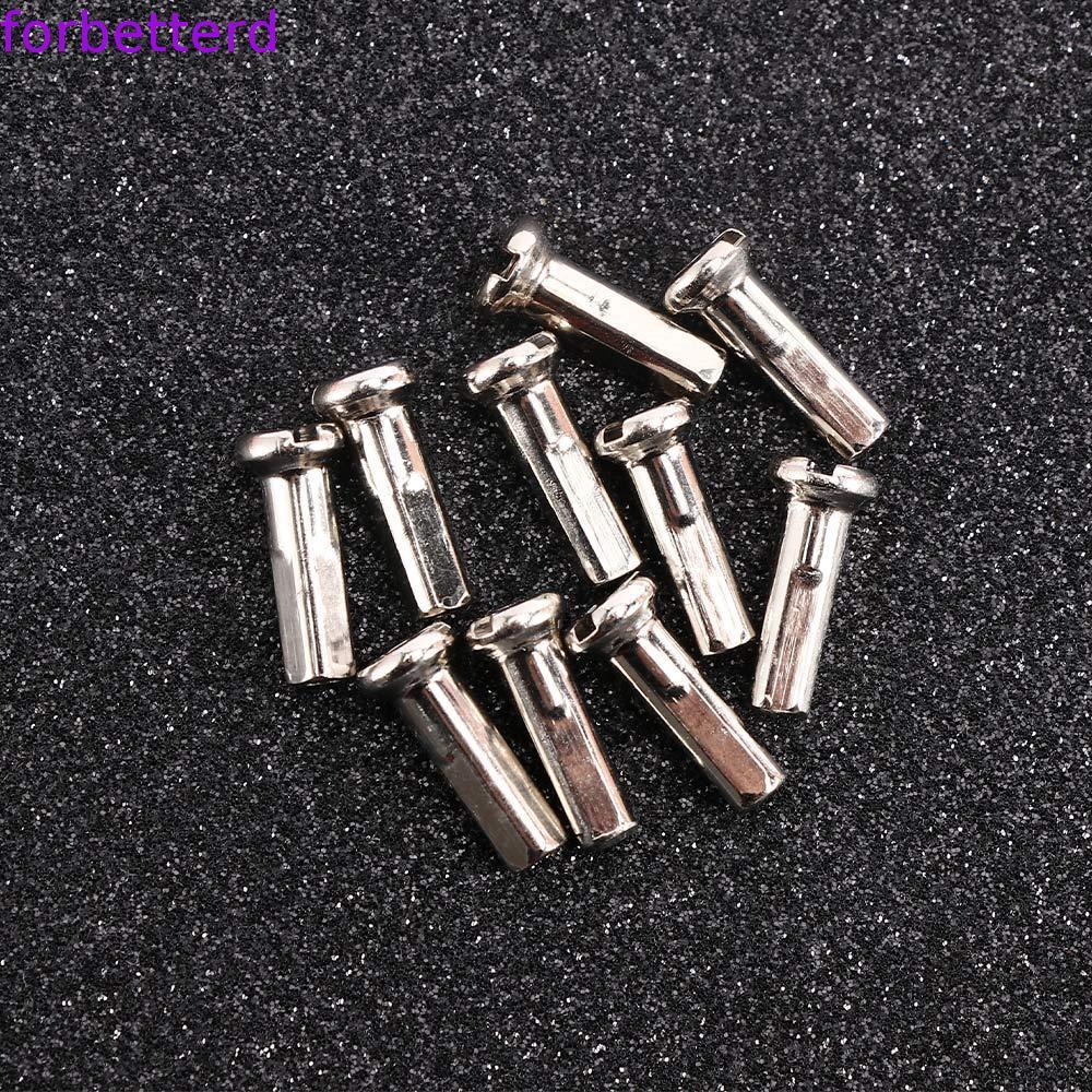 FORBETTERD Raios De Ciclismo Mamilos 2mm Acessórios Da Bicicleta Falou Parafuso Mountain Bike Roda Prata Boné