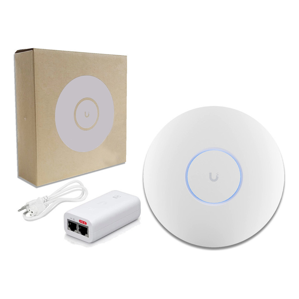 Access Point Unifi U6+ Ubnt Wi-fi 6 Acompanha Injetor Poe Ubiquiti