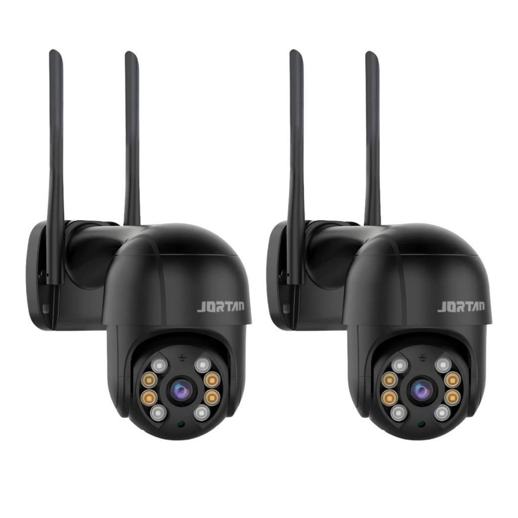 Kit 2 Câmera de Segurança IP Wi-fi Preto Externa Infravermelho Full HD - com ICSee