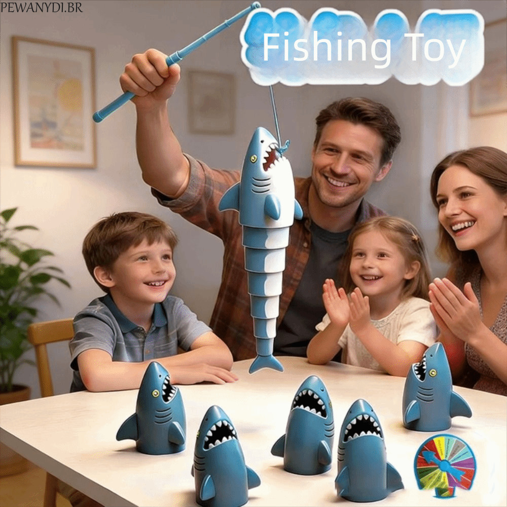 Conjunto De Brinquedos De Pesca De Tubarão Elétrico PEWANYDI , Prato Educacional Precoce , Jogos Para Bebês , Colorido