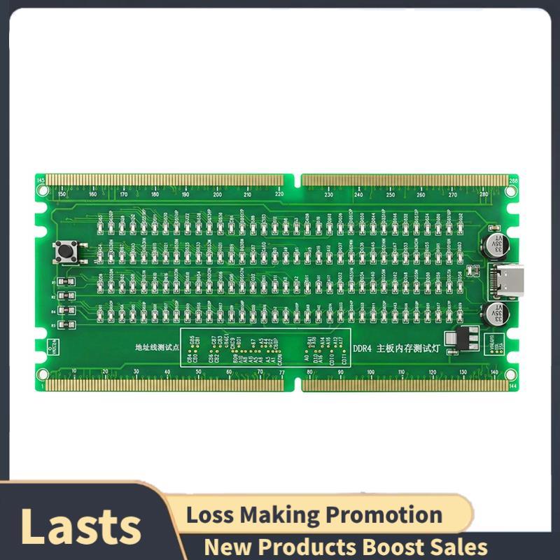 Slot De Memória DDR4 Reversível Alimentado Por USB Cartão De Teste De Testador LED-Módulo De Computador TC04