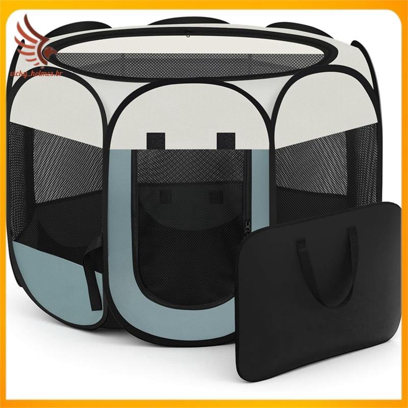 [vicky_holmes.br] Cercadinho Portátil Para Gatos , Gabinete Interno Cães , Caixa Animais De Estimação , Interior Pequeno