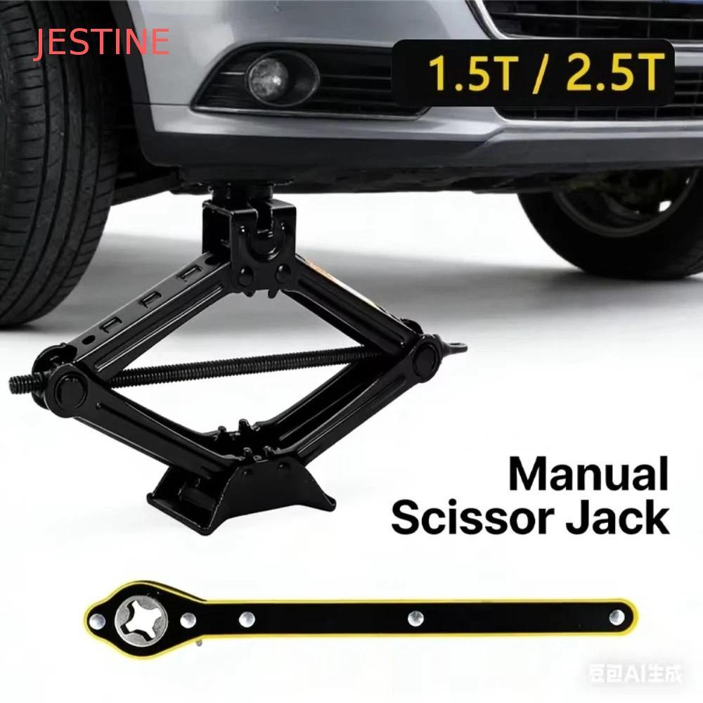 Macaco De Tesoura JESTINE , Carro Com Design Que Economiza Trabalho Capacidade De 2 Toneladas , Chave Extensível , Eleva