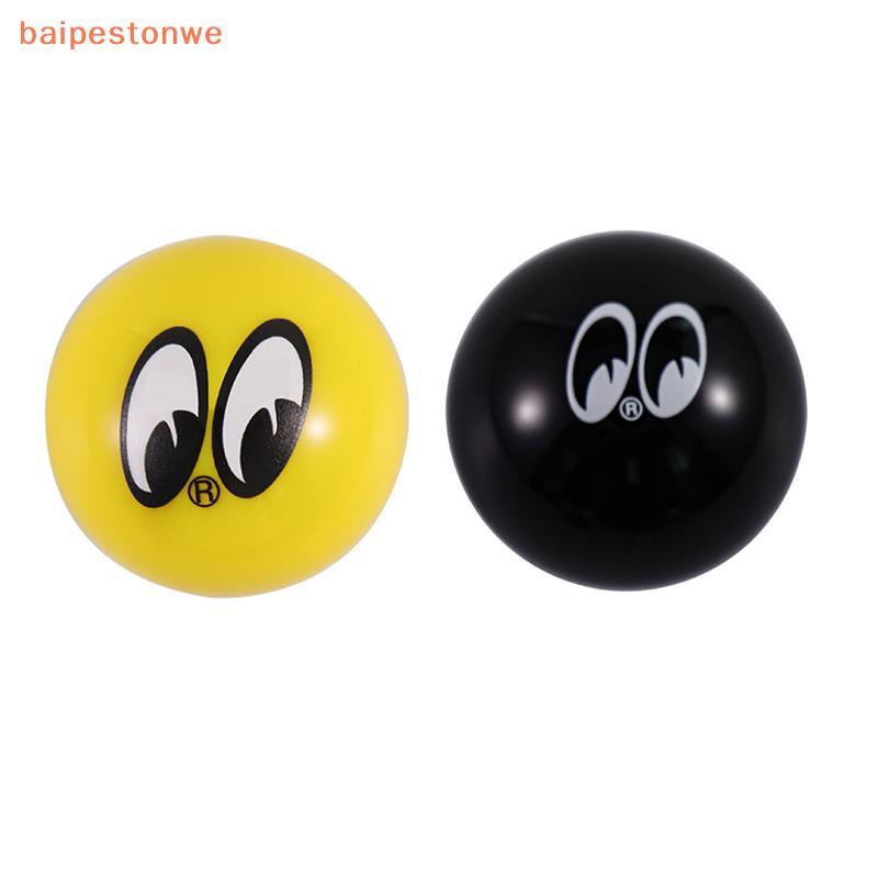 [baipestonwe] Universal Bla Yellow Moon Eyes Racing Sti Shifter Lever Botão De Engrenagem Do Carro Manual Automático Acr