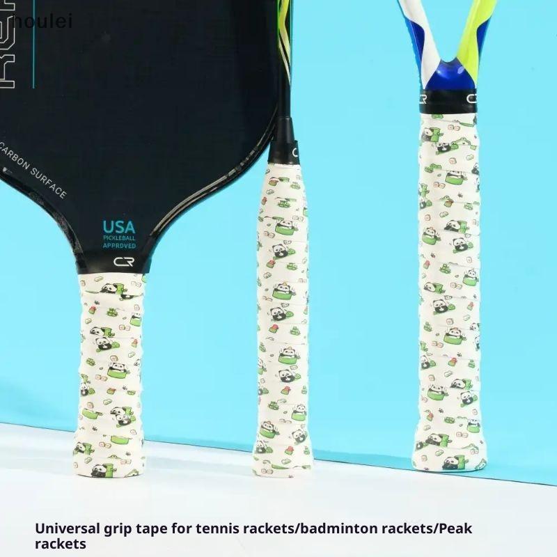 houl 1 Peça Fita Absorvente De Suor Antiderrapante PU Alça Design De Desenho Animado Overgrip De Tênis Para Badminton/Sq