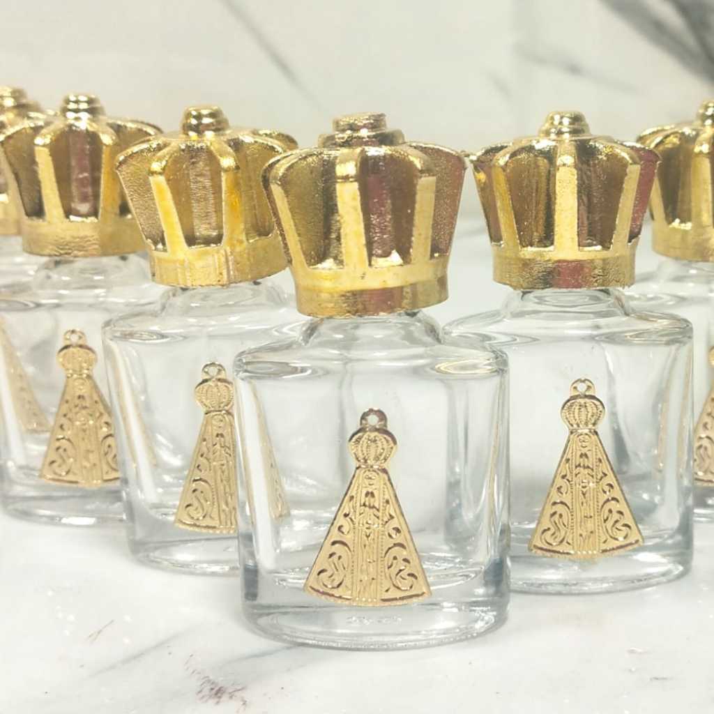 Kit 6 Garrafinha Água Benta Nossa Senhora Aparecida Lembrancinha Batizado Eucaristia Promoção