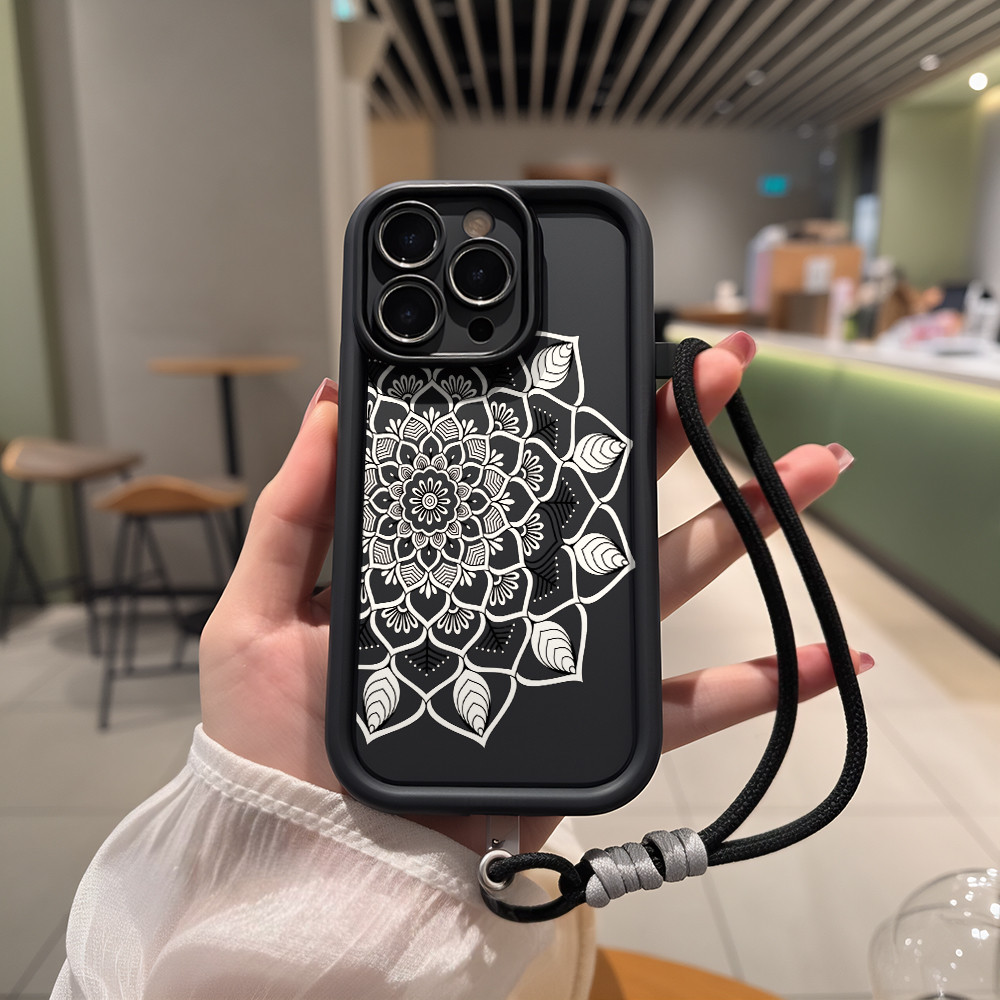 Capa Capinha Para iPhone 17 PRO PROMAX 16 11 12 13 14 15 xs XR com estampa de mandala A02342