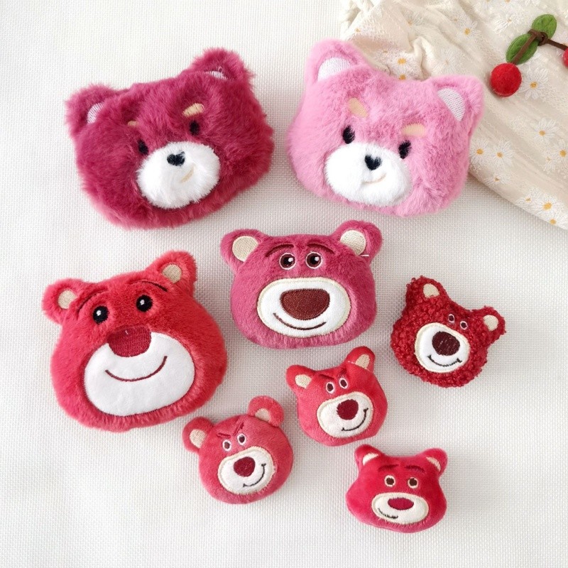 Urso dos desenhos animados boneca de pelúcia broche acessórios bonito urso DIY acessórios
